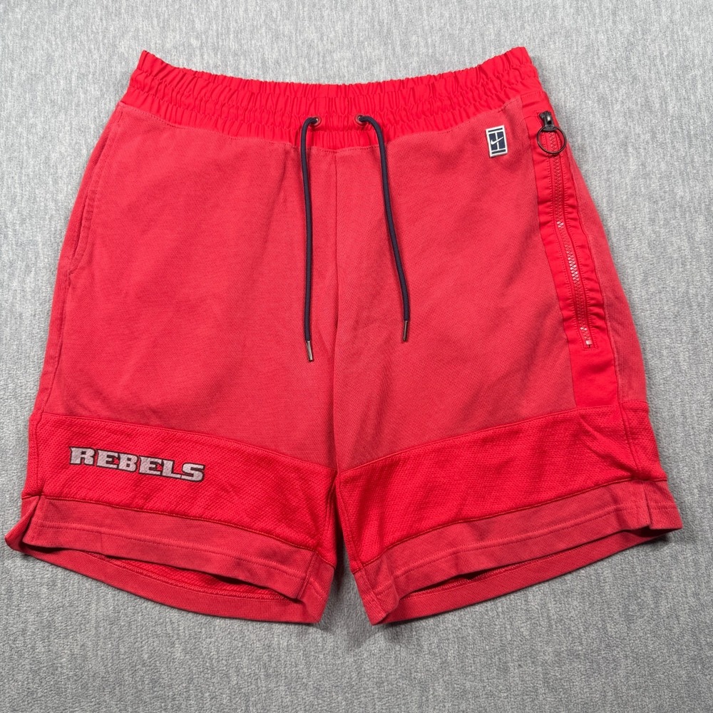Nike Shorts Mens L Red Court UNLV Rebels Mesh Pocket Zip Basketball 894864-653